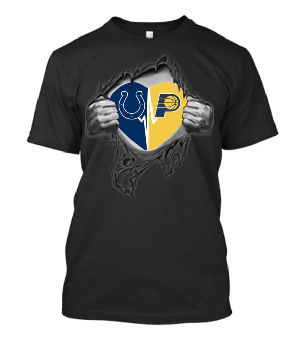 Heart Of Indiana Colts Pacers Fusion T-Shirt