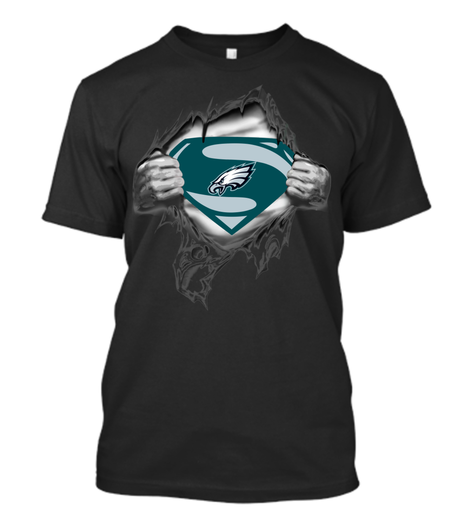 Philadelphia Eagles Logo Superman Style 36 Fan T-Shirt