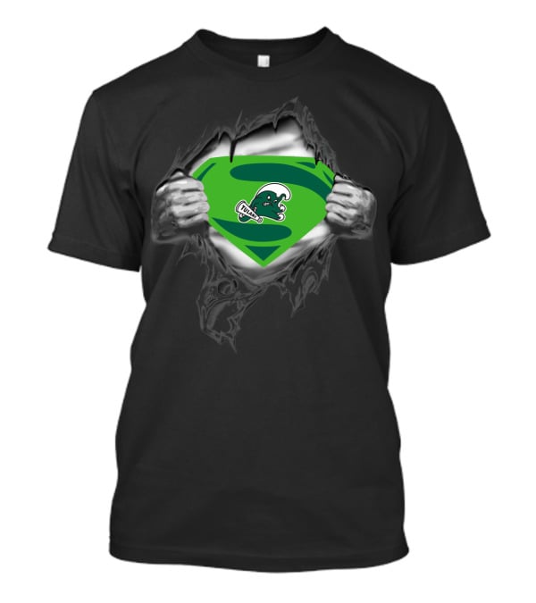 Superhero Reveal Tulane Green Wave Logo 346 T-Shirt