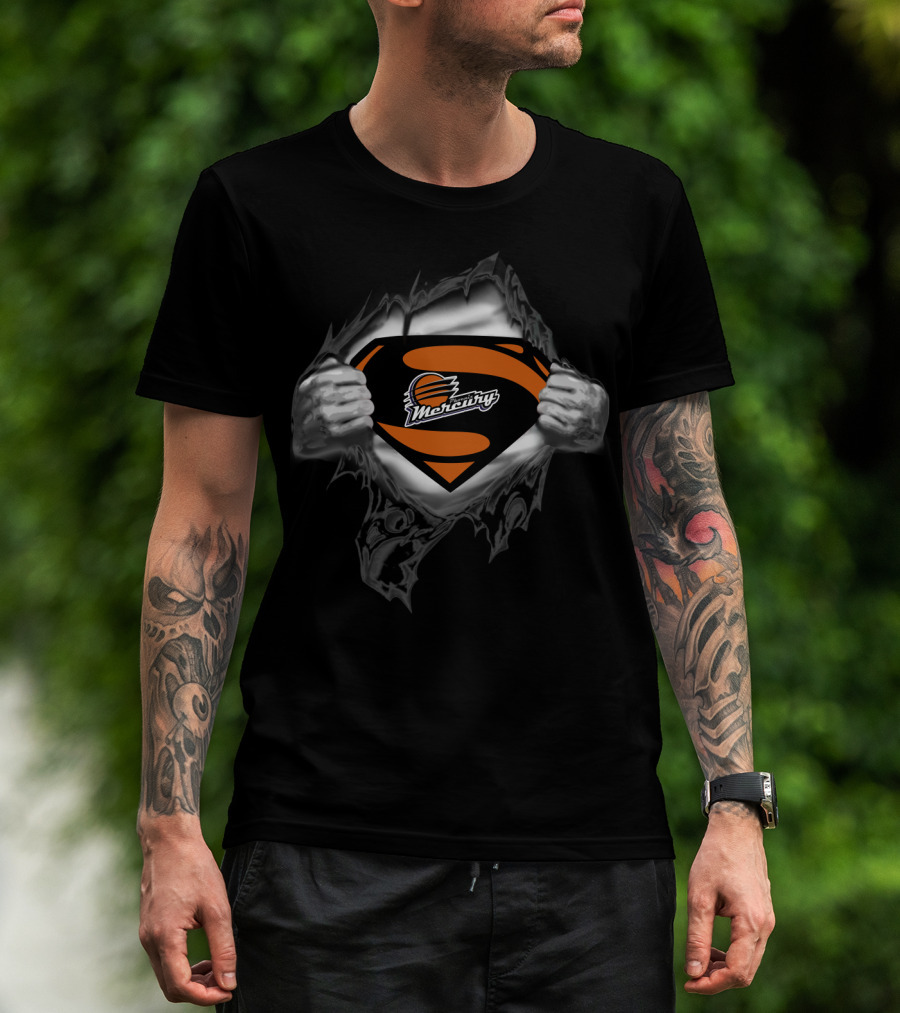 Phoenix Mercury Superman Logo Crossover T-Shirt