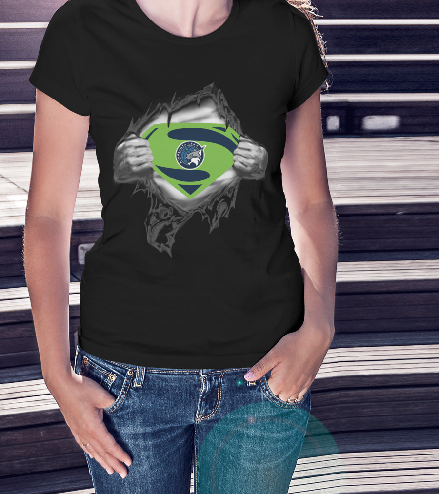 Minnesota Lynx Superpower Logo Superman Style 405 T-Shirt