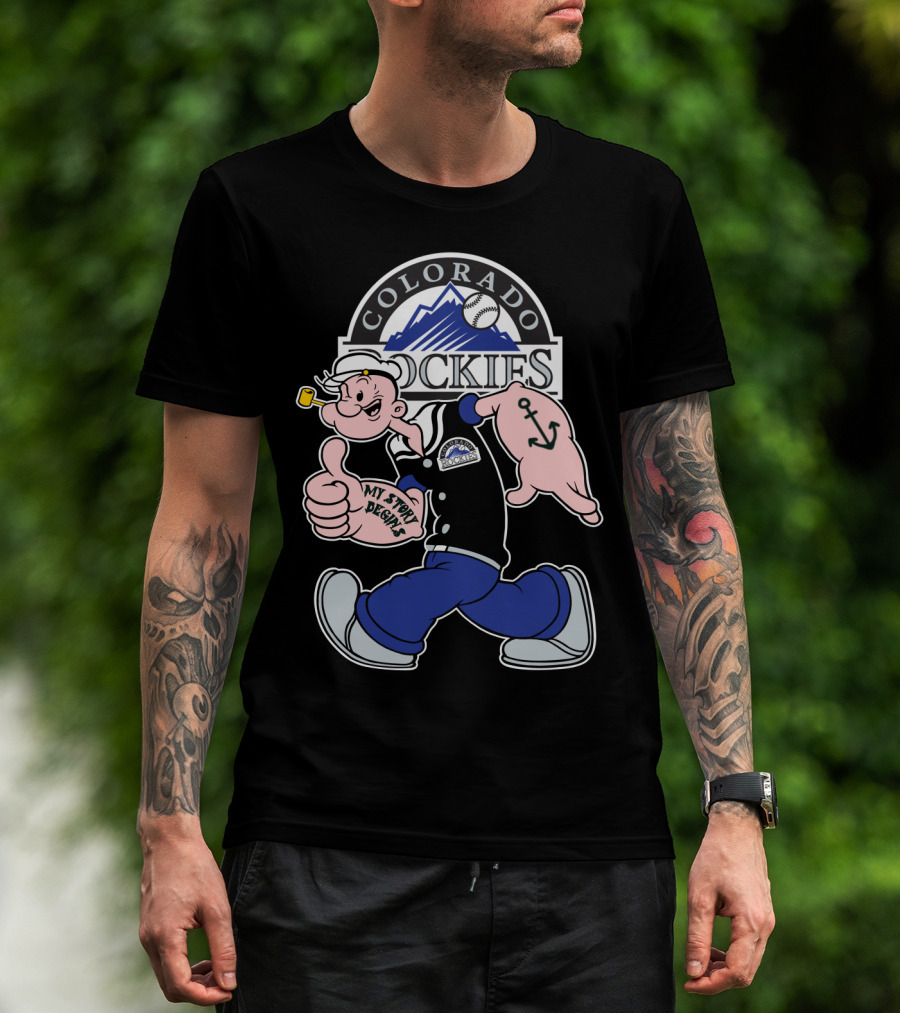 Colorado Rockies Popeye My Story Begins T-Shirt