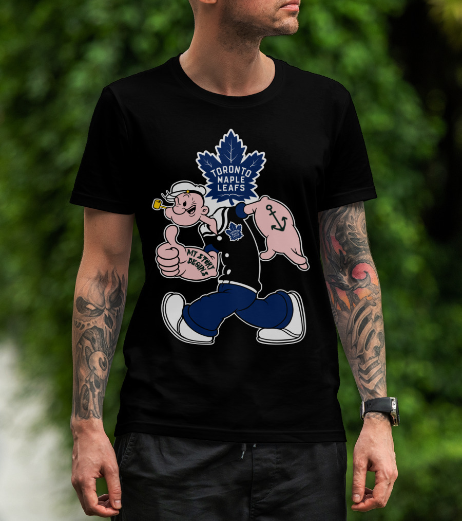 Toronto Maple Leafs Popeye My Story Begins T-Shirt