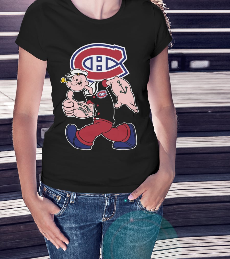 Montreal Canadiens Popeye My Story Begins T-Shirt