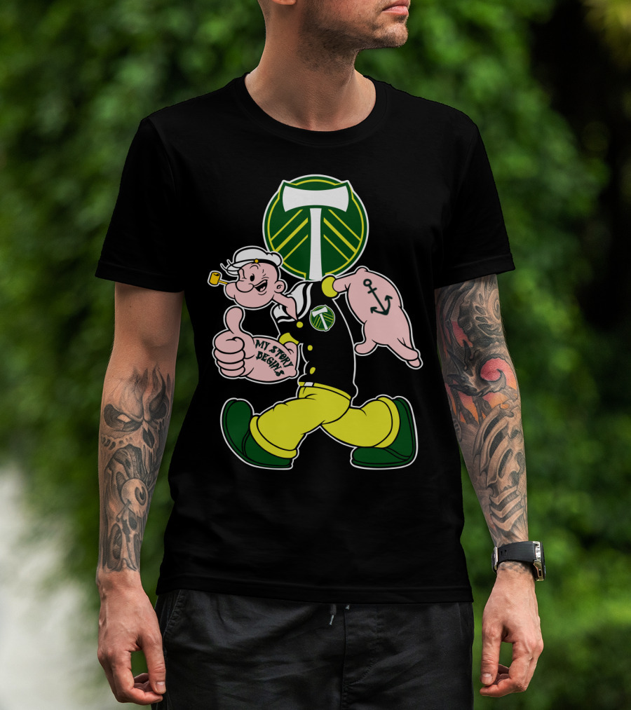 Portland Timbers My Story Designs Popeye Anchor T-Shirt