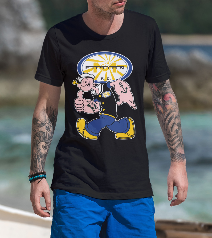 Fusion F.c. 137 Miami My Story Begins Anchor Sailor Character T-Shirt