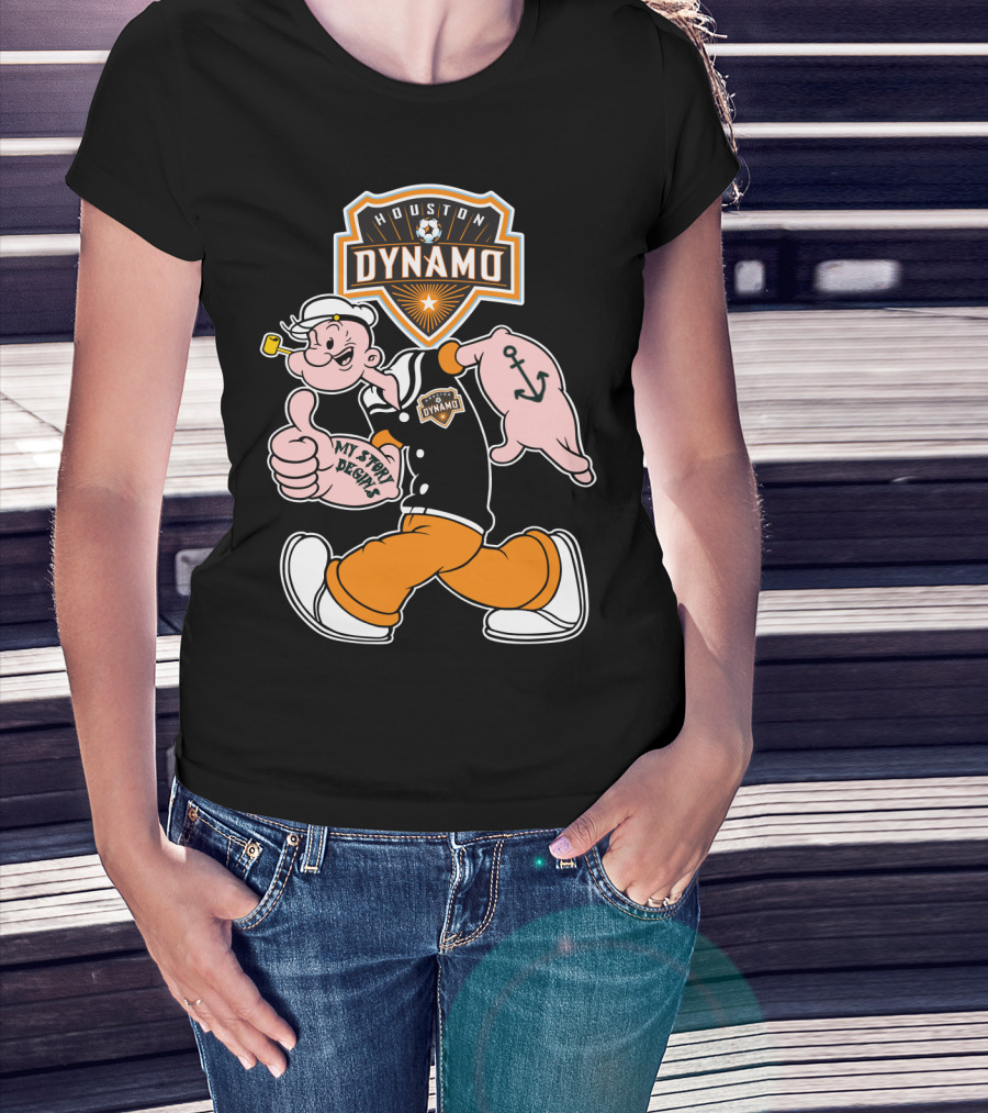 Houston Dynamo Soccer Club Popeye My Story Begins T-Shirt