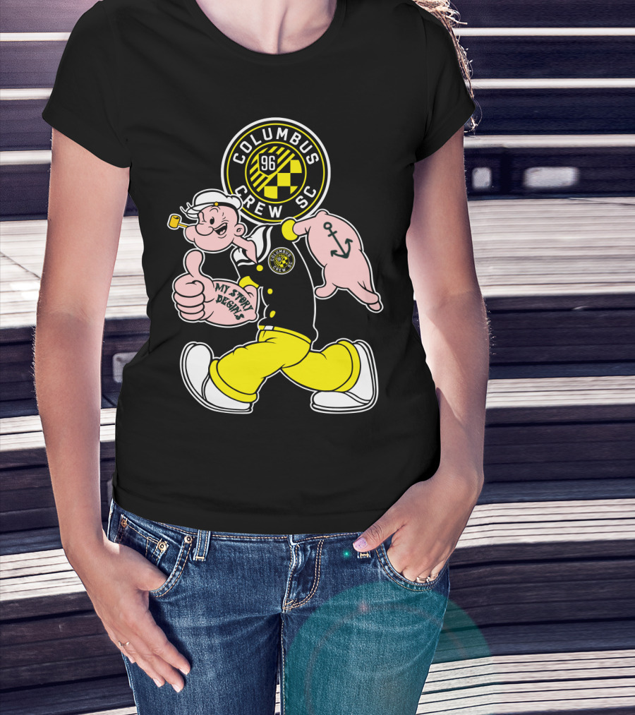 Columbus Crew Sc Popeye 96 My Story Designs T-Shirt