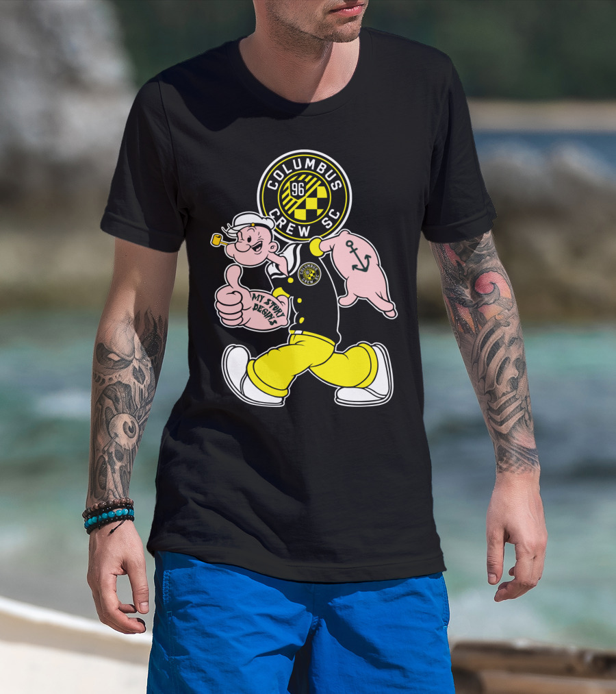 Columbus Crew Sc Popeye 96 My Story Designs T-Shirt