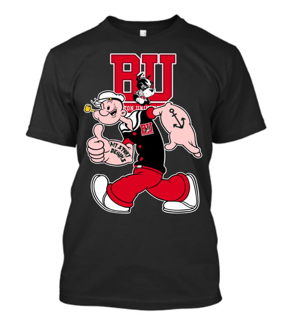 Boston University Terriers Popeye My Story Begins T-Shirt