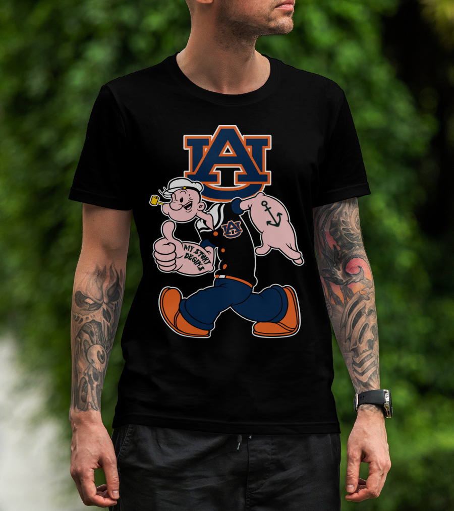 Auburn University Iconic Popeye My Story Begins T-Shirt