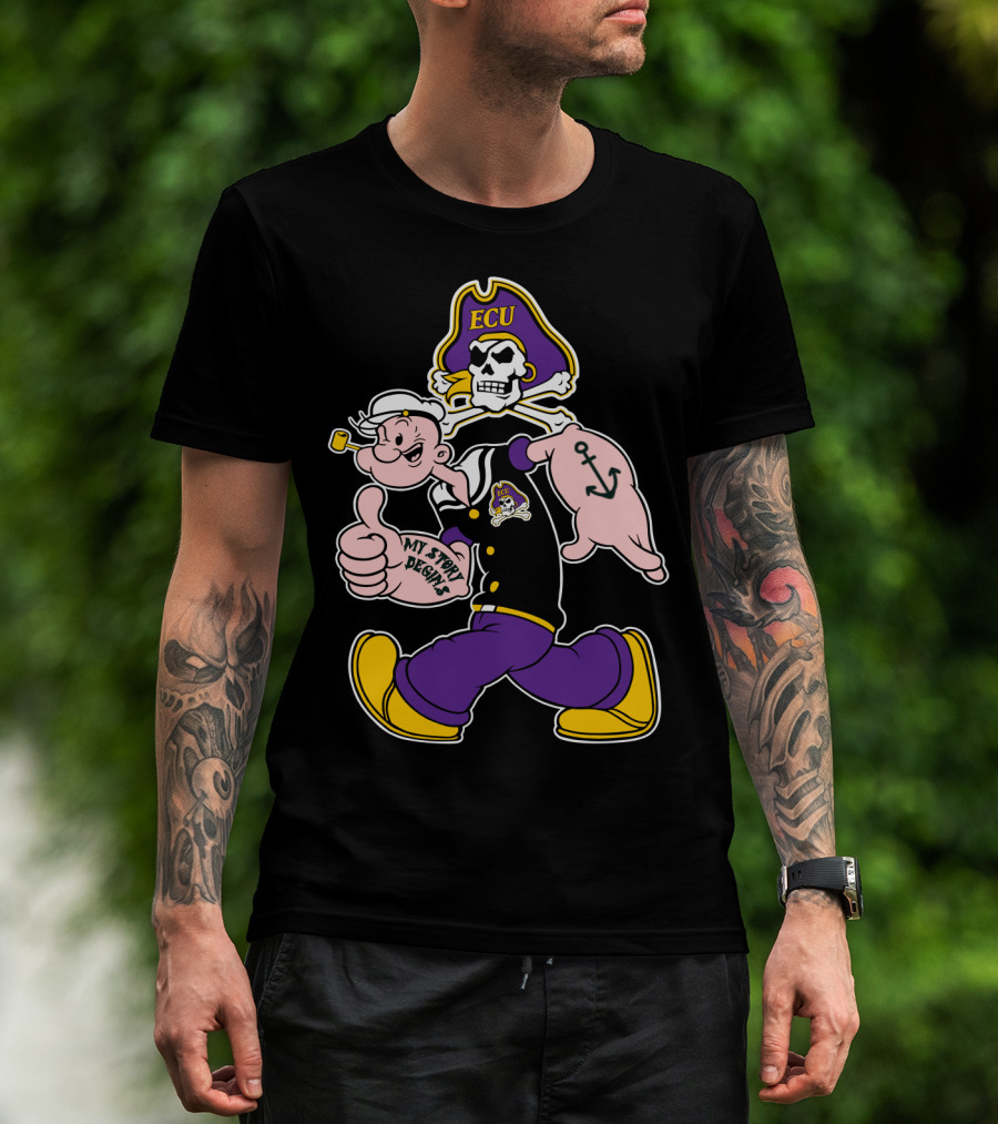 Ecu Pirates Popeye My Story Begins T-Shirt