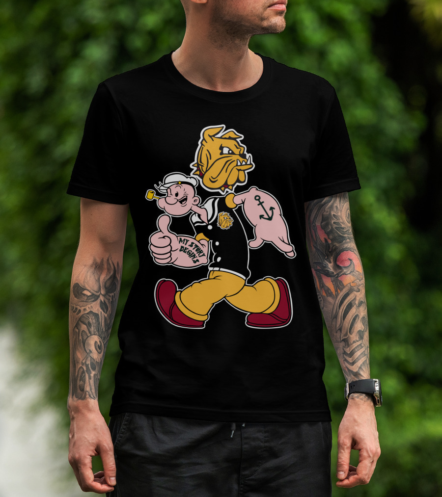 Duluth Bulldogs Popeye My Story Designs T-Shirt