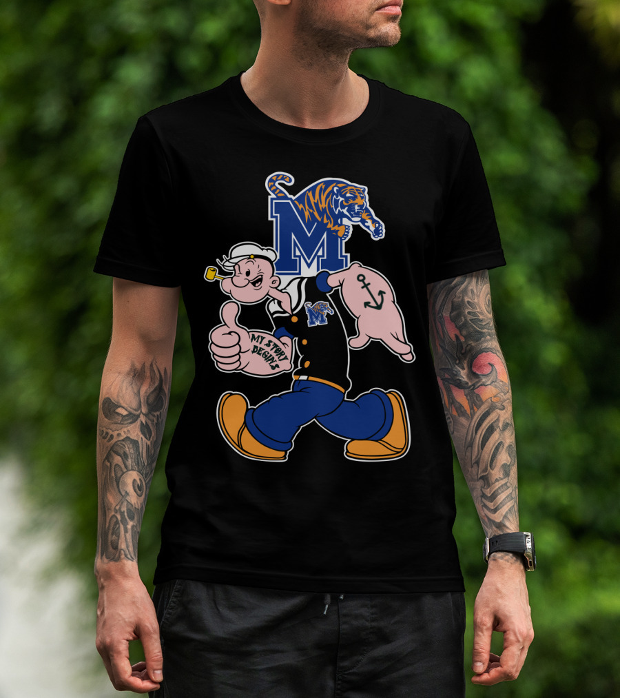 Memphis Tigers M Logo My Story Begins T-Shirt