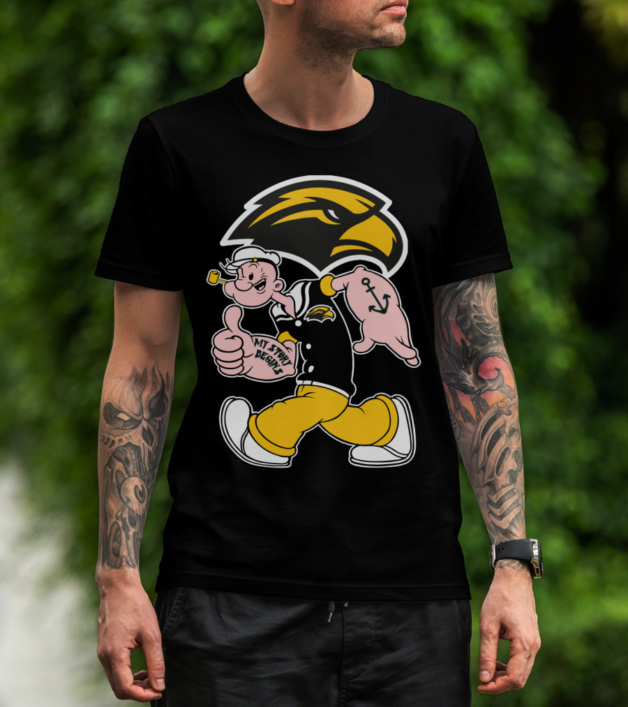 Southern Mississippi Golden Eagles My Story Begins Popeye T-Shirt