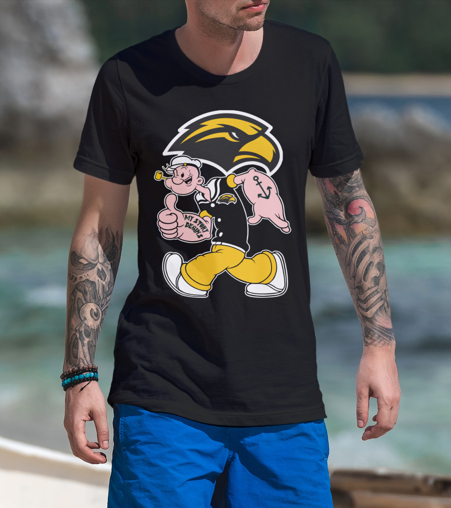 Southern Mississippi Golden Eagles My Story Begins Popeye T-Shirt