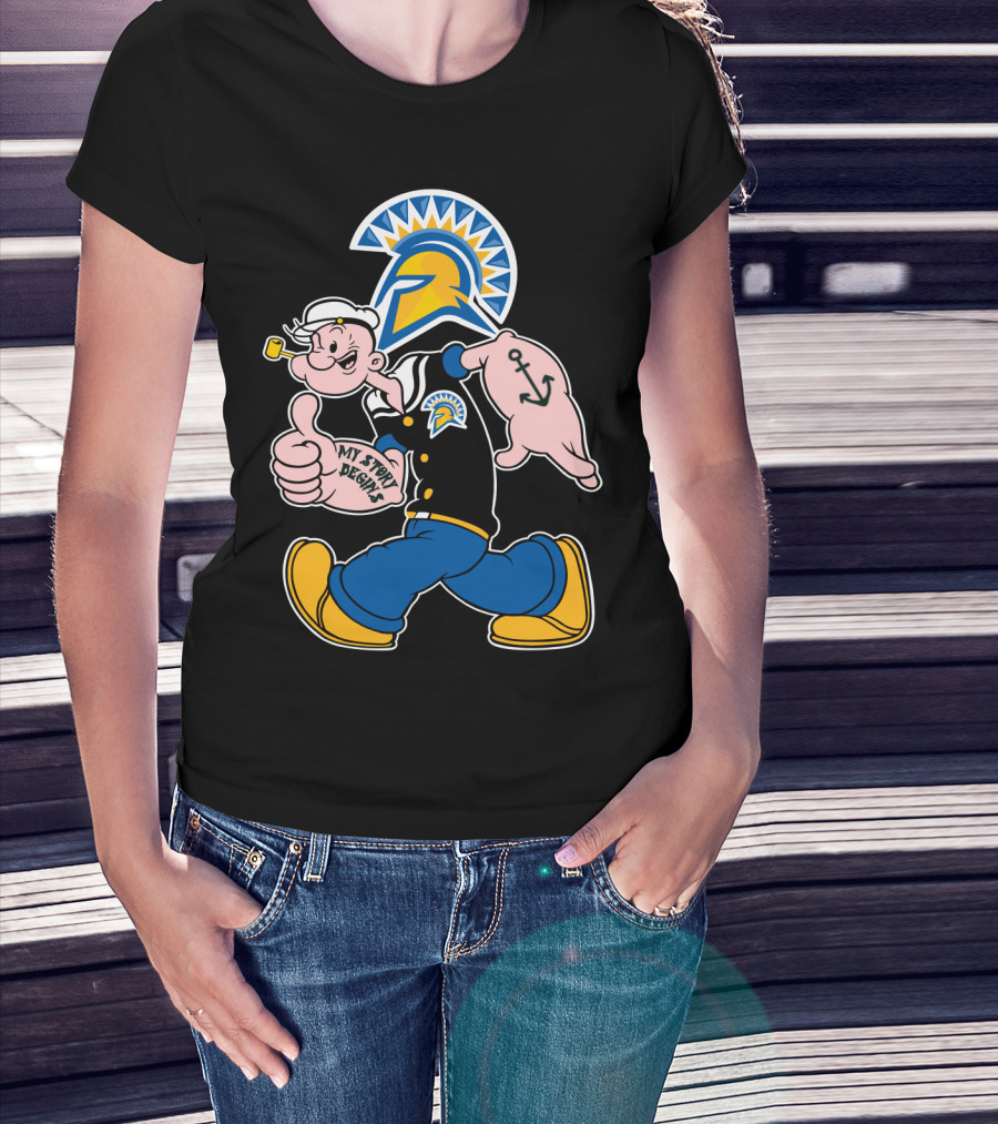 San Jose State Spartans Popeye My Story Begins T-Shirt