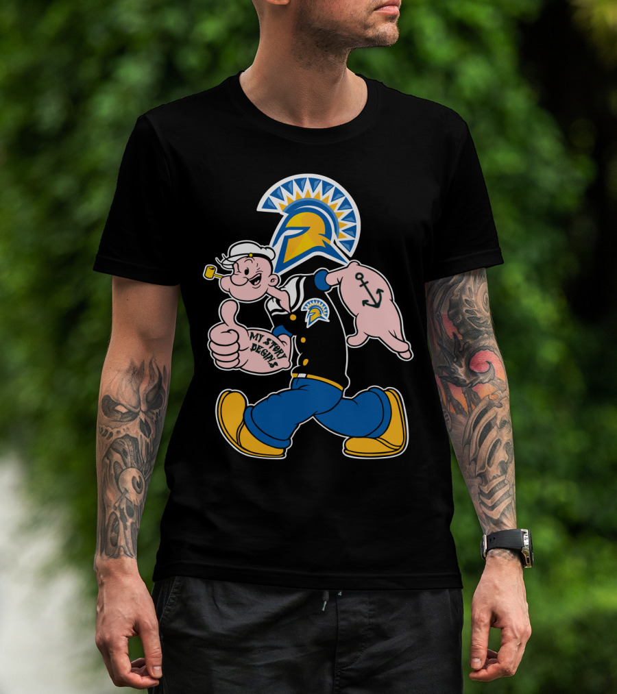 San Jose State Spartans Popeye My Story Begins T-Shirt
