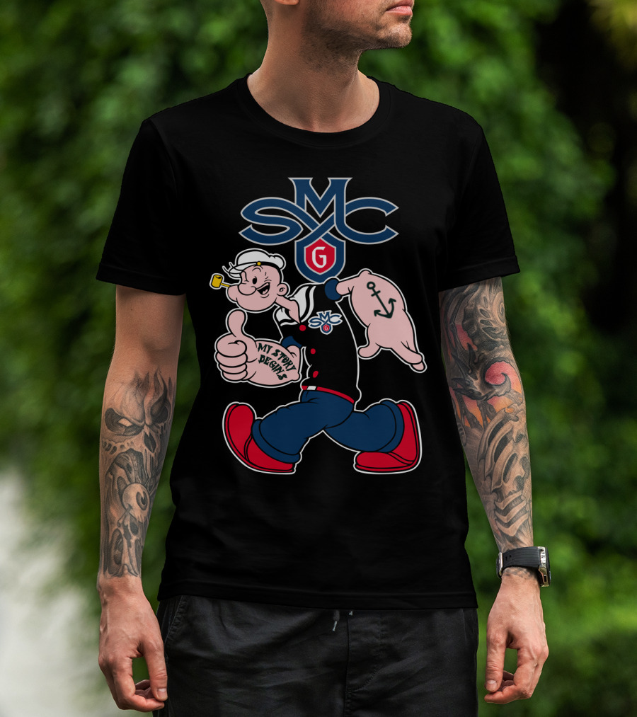 Smc Gaels Popeye My Story Begins Anchor 289 T-Shirt