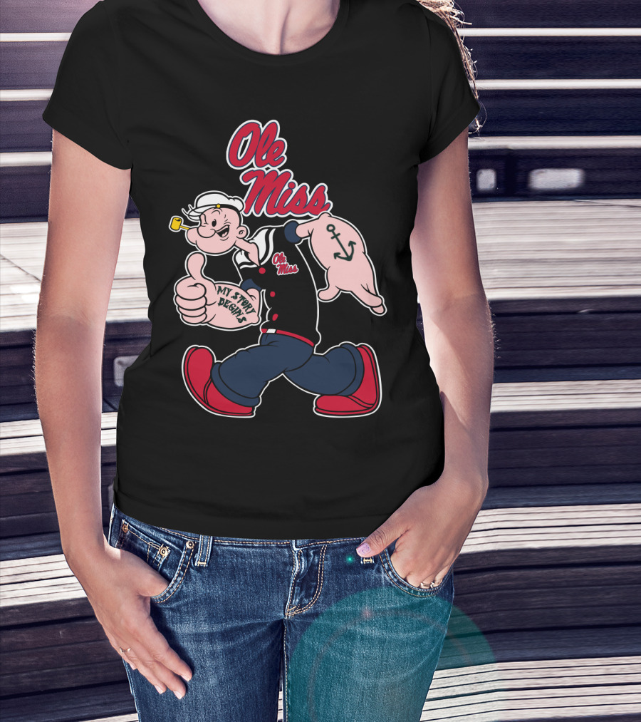 Ole Miss Rebels Popeye My Story Begins T-Shirt
