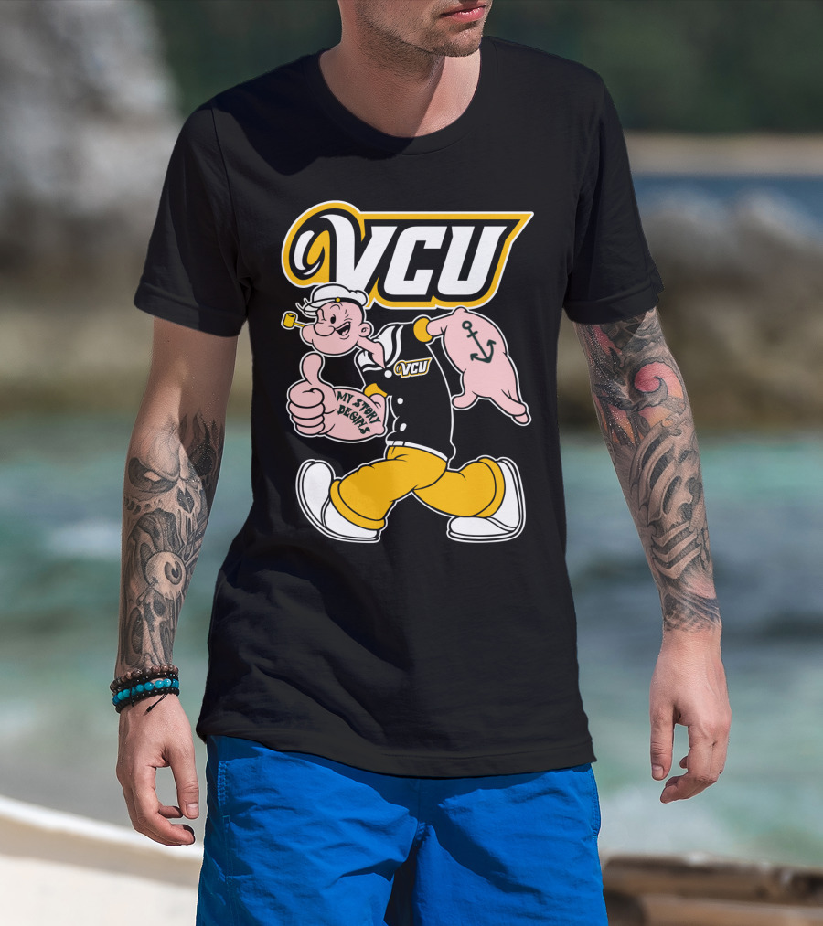 Vcu Rams Popeye My Story Designs T-Shirt