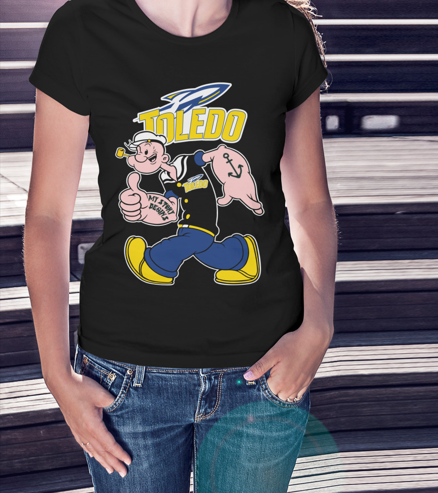Toledo Rockets Popeye My Story Begins T-Shirt