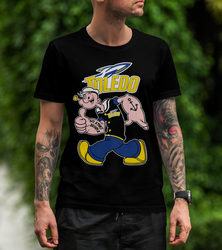 Toledo Rockets Popeye My Story Begins T-Shirt