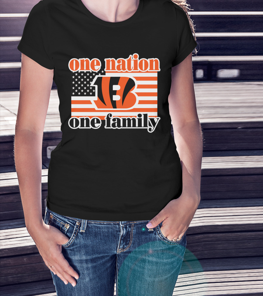 Cincinnati Bengals One Nation One Family T-Shirt