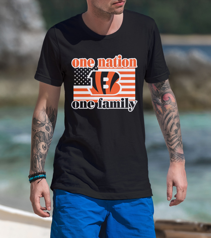 Cincinnati Bengals One Nation One Family T-Shirt