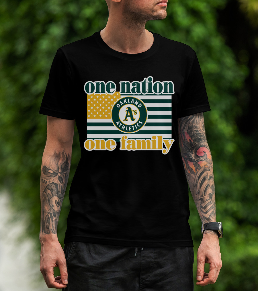 One Nation One Family Oakland Athletics T-Shirt