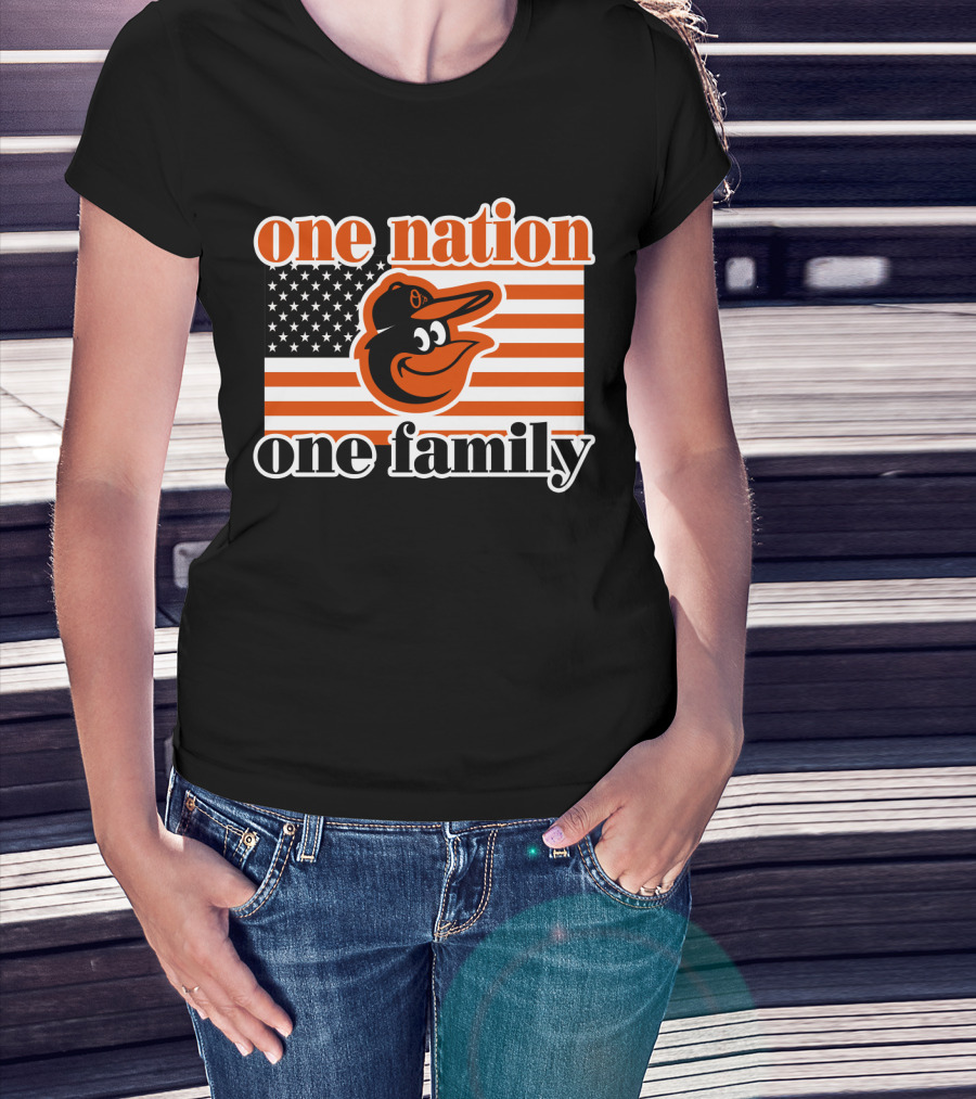 One Nation One Family 59 Baltimore Orioles T-Shirt
