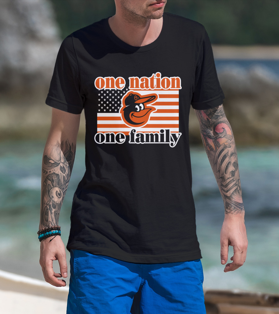 One Nation One Family 59 Baltimore Orioles T-Shirt