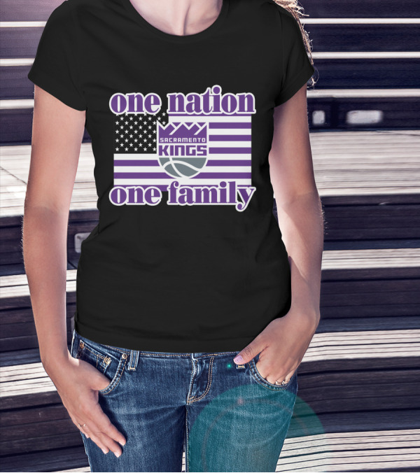 Sacramento Kings One Nation One Family T-Shirt