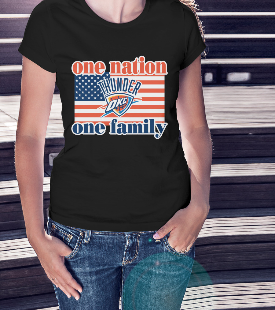 One Nation One Family Oklahoma City Thunder T-Shirt