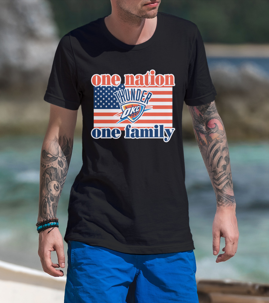 One Nation One Family Oklahoma City Thunder T-Shirt