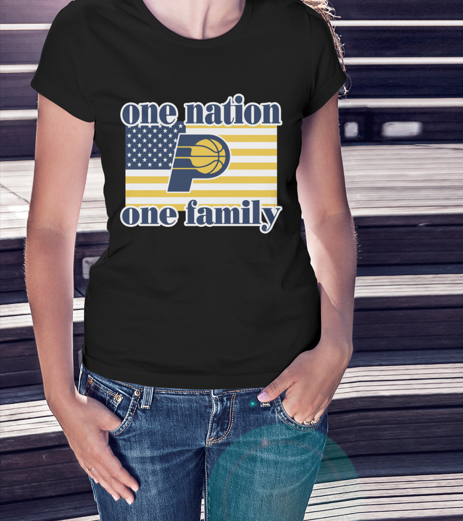 One Nation One Family Indiana Pacers Retro T-Shirt
