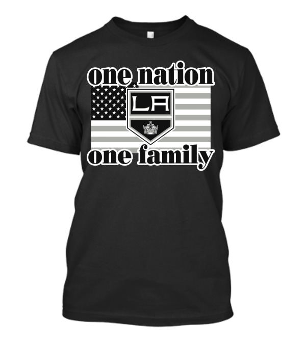 One Nation One Family La Kings 103 American Flag T-Shirt