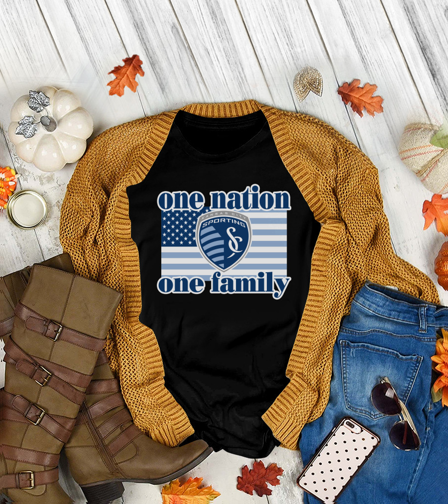 One Nation One Family Sporting Kansas City T-Shirt