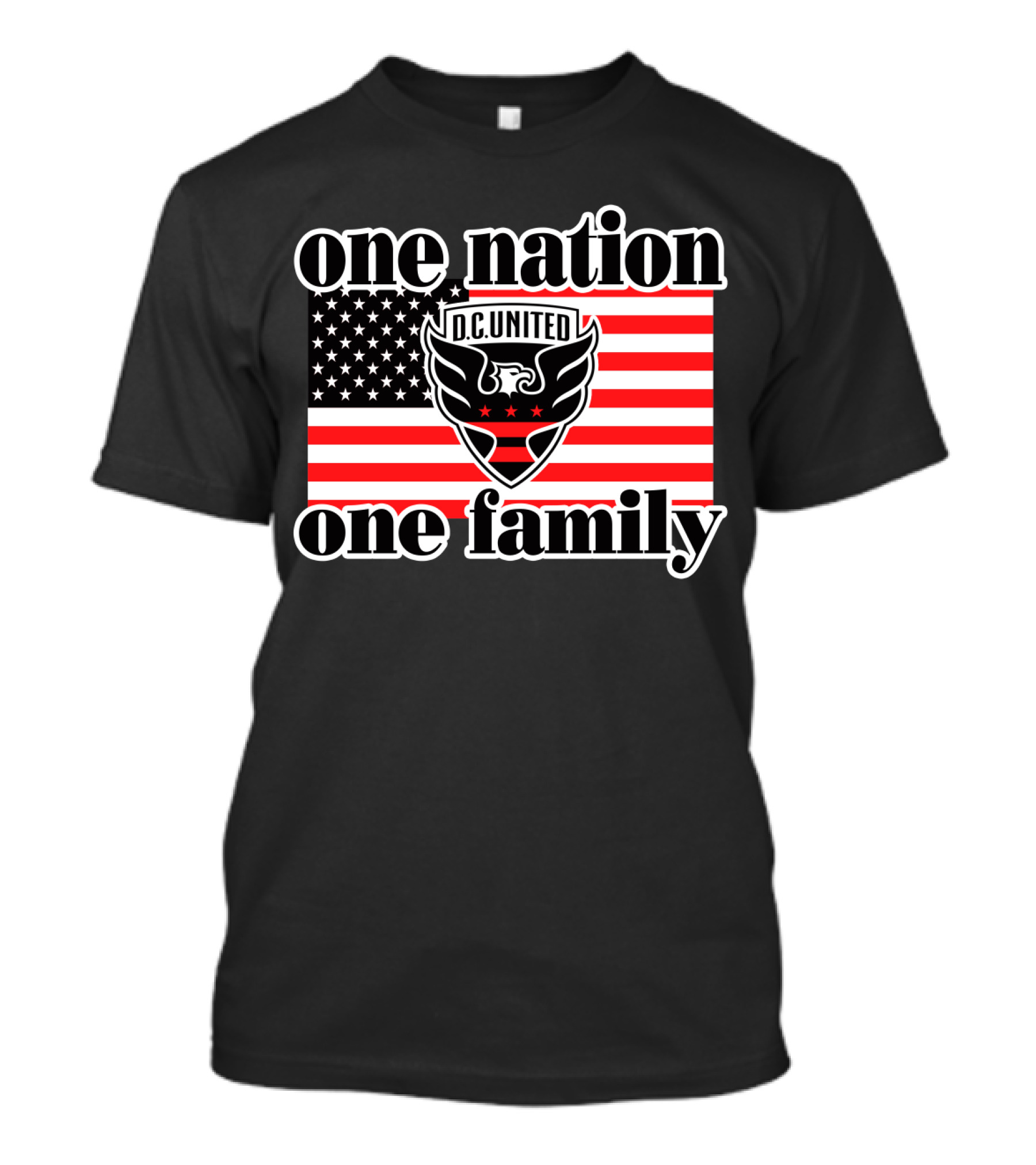 One Nation One Family Dc United American Flag T-Shirt