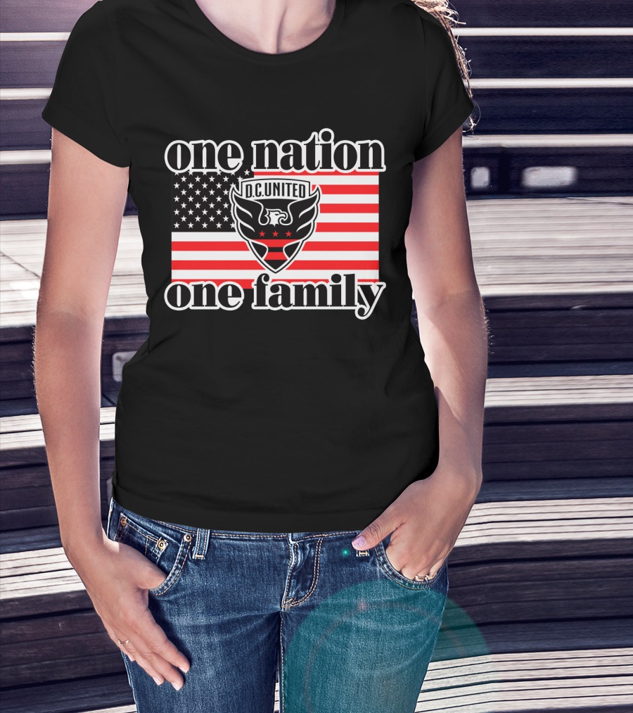 One Nation One Family Dc United American Flag T-Shirt