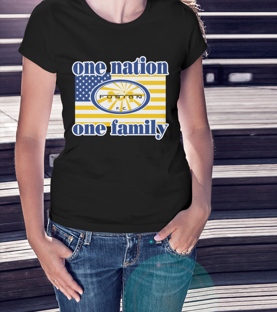 One Nation One Family Fusion F.c. Miami 137 American Flag T-Shirt
