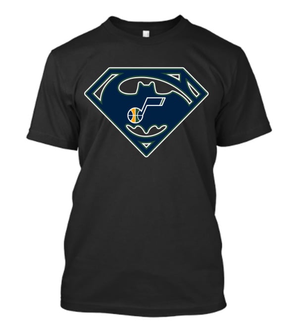 Utah Jazz Batman Superman T-Shirt