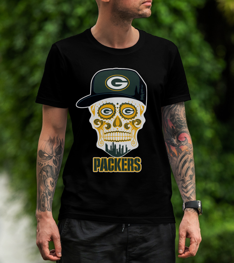Packers Skull Green Bay Funny T-Shirt