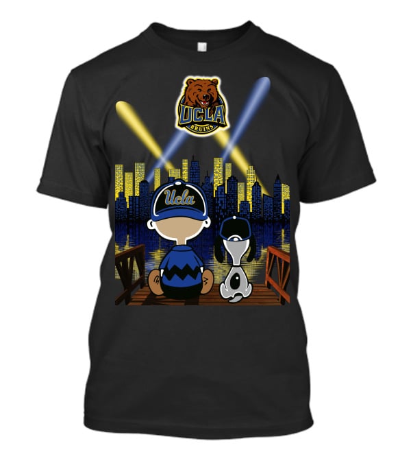 Ucla Bruins Snoopy And Charlie Brown Cityscape Scene T-Shirt
