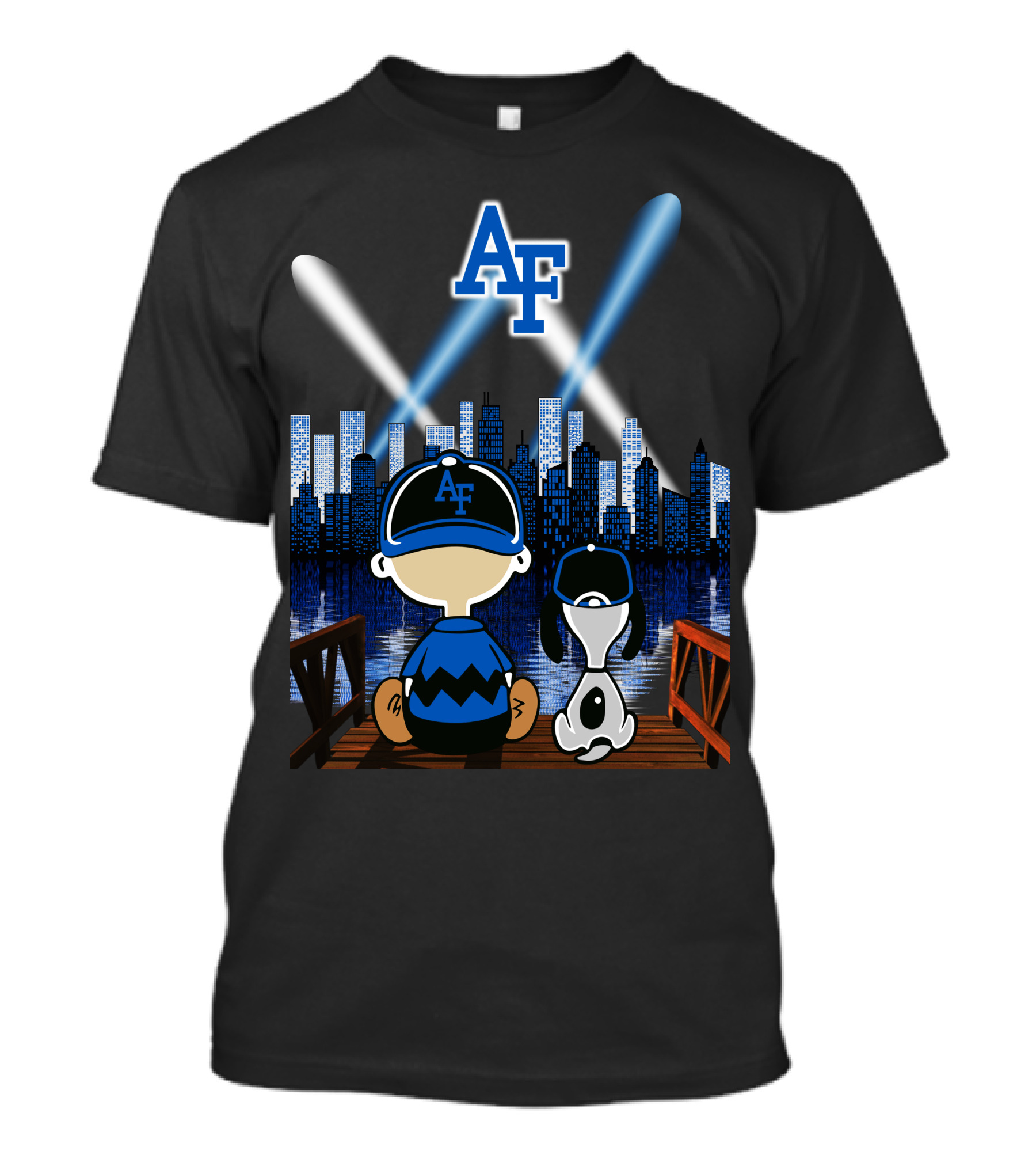 Af Falcons 99 City By Night Skyline T-Shirt
