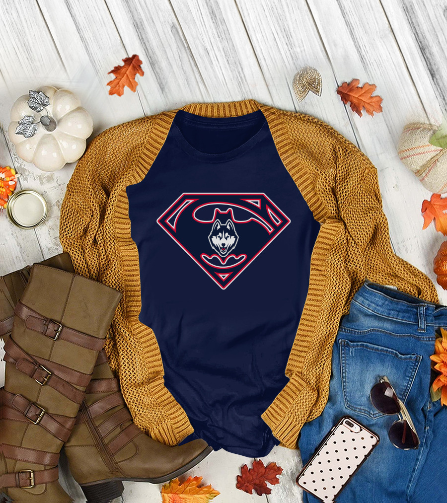 Uconn Huskies Superman T-Shirt