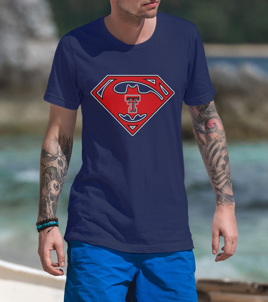 Texas Tech Red Raiders Superman Batman T-Shirt