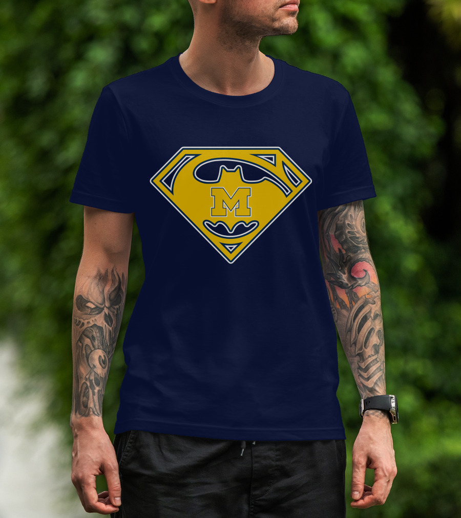 Michigan Wolverines 49 Super Bat T-Shirt
