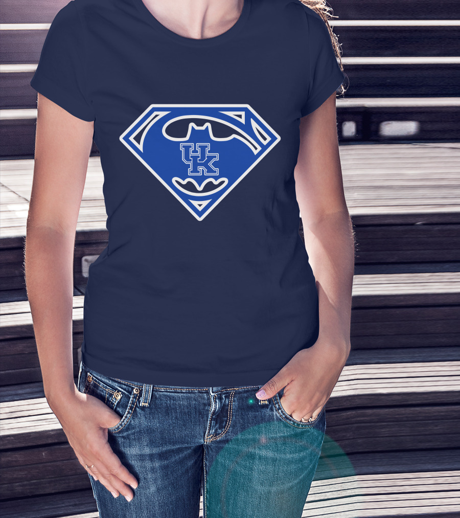 Kentucky Wildcats Uk Batman Superman Crossover T-Shirt