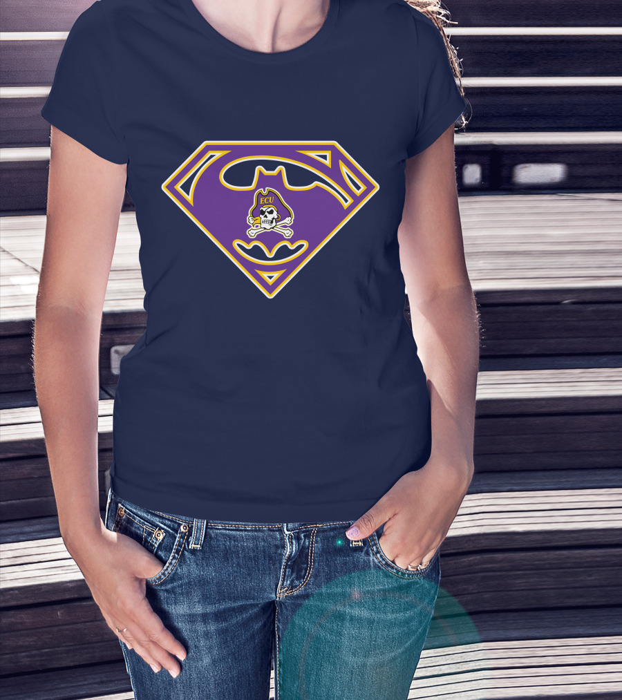 Ecu Pirates Skull Bat Symbol 78 East Carolina Football Super T-Shirt